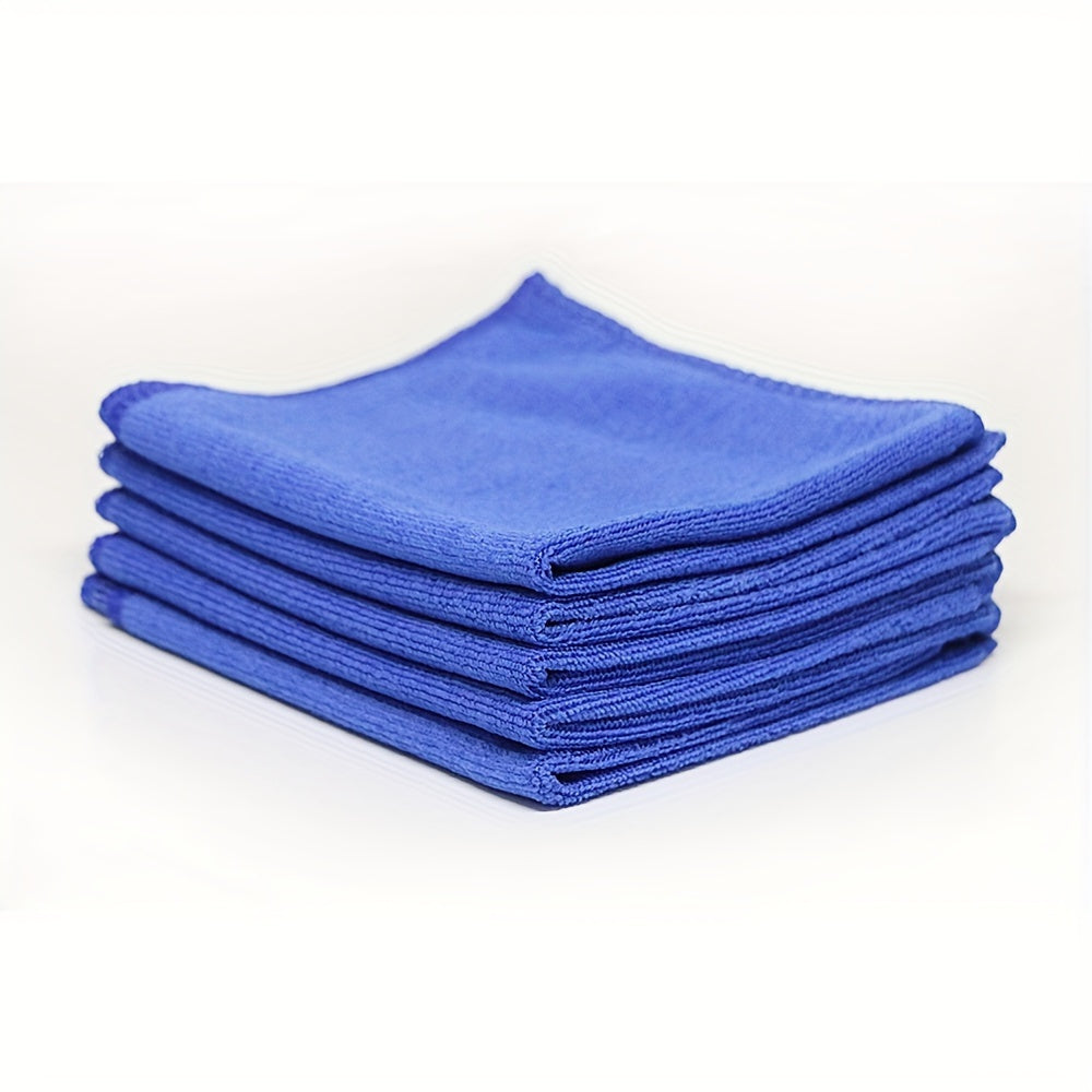 10pcs of Ultra Soft Microfiber Towels - Super Absorbent, Suitable for Car Cleaning, Detail Maintenance, And Home Cleaning (Blue), Used for Car Washing, Drying, And Care